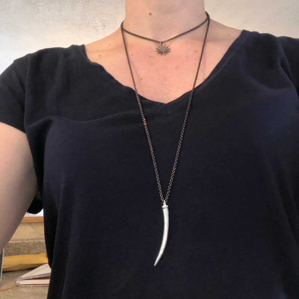 Starburst choker and talon necklace set